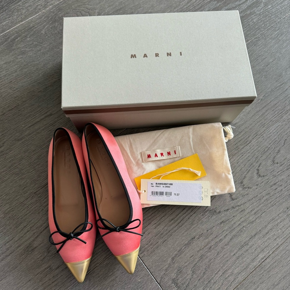 Marni satin ballet flats